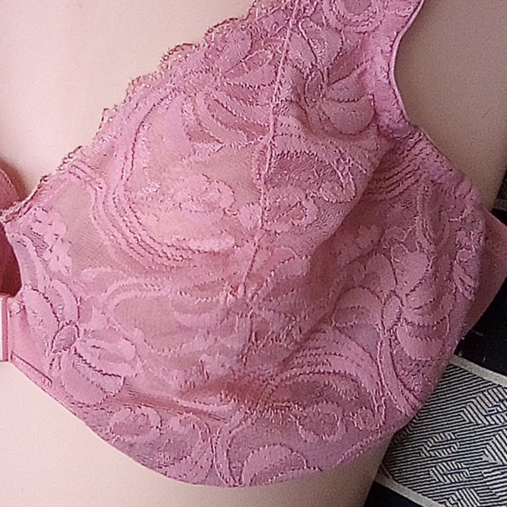 Glamorize 38 C Pink Lace Support Bra (Free With Any Other bra Purchase.💲🌹 - Picture 2 of 4